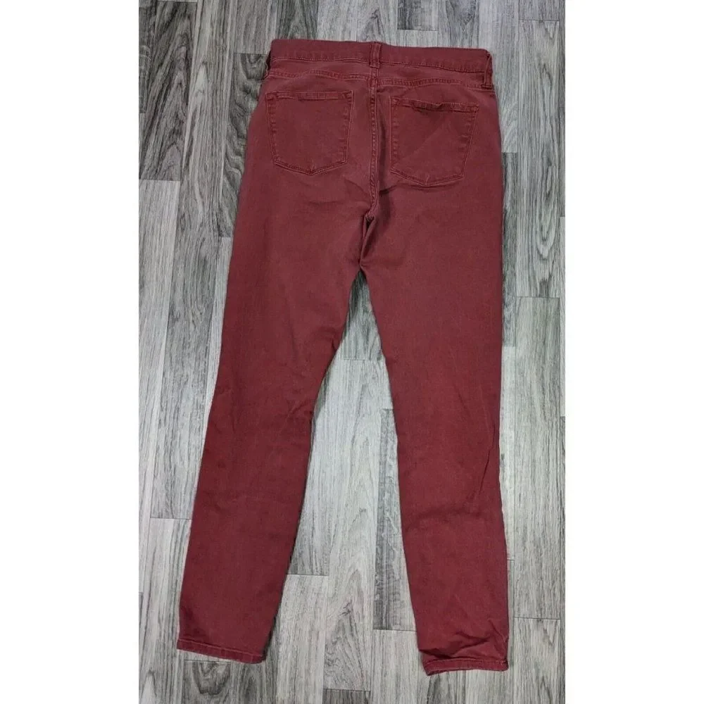 J.‎ Crew Womens Size 27 Mercantile Pockets Skinny Red Denim Jeans